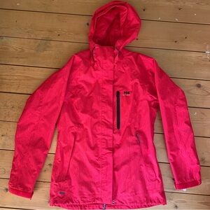 Helly Hansen Women's Black and Red Jacket Size Small
